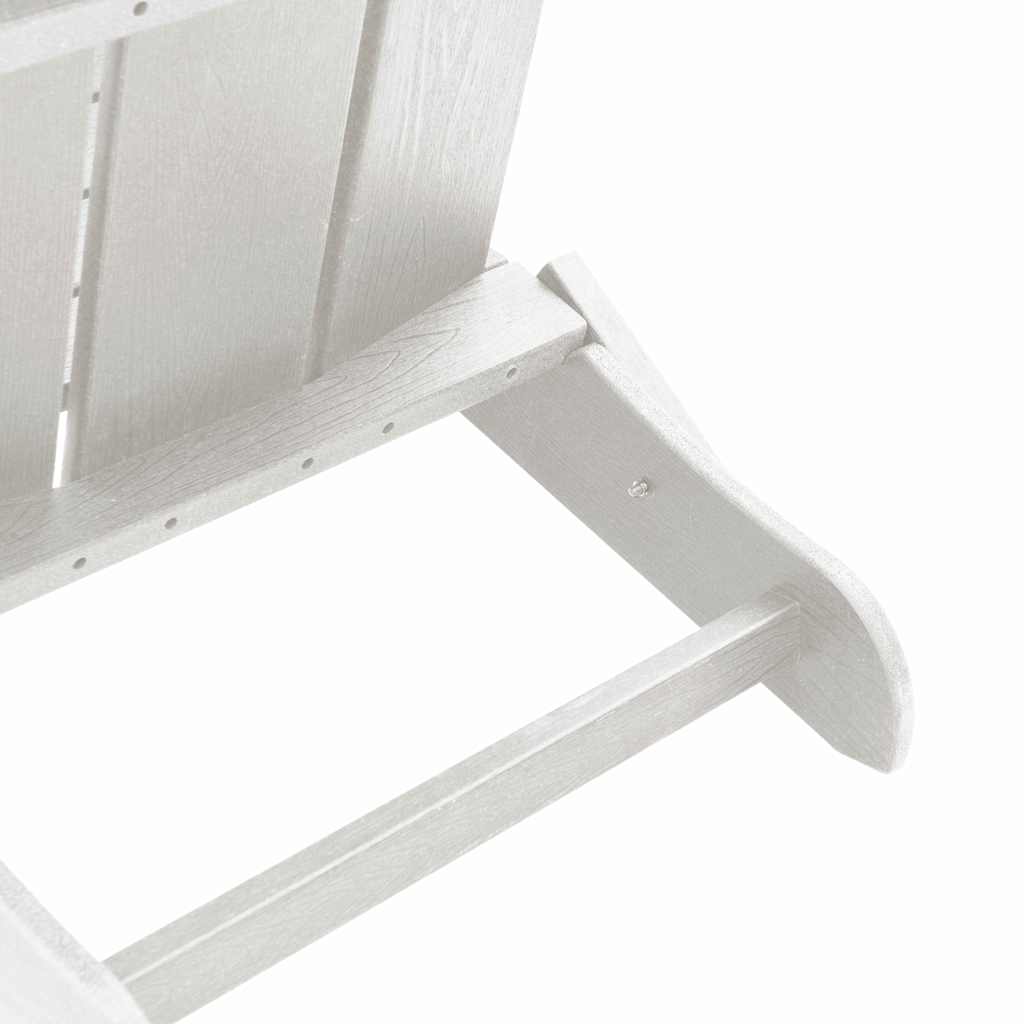 vidaXL Garden Chair 2 pcs White 80.5 x 74.5 x 92 cm Polyethylene