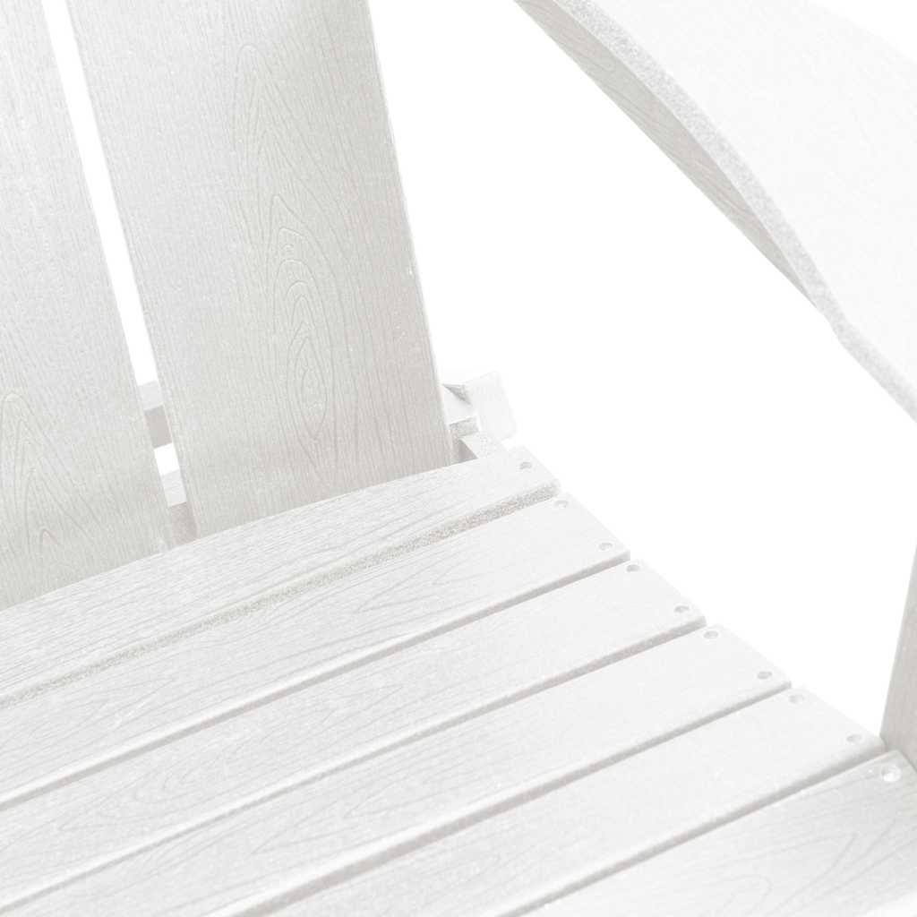 vidaXL Garden Chair 2 pcs White 80.5 x 74.5 x 92 cm Polyethylene