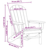 vidaXL Garden Chair 2 pcs White 82 x 74 x 92 cm Polyethylene