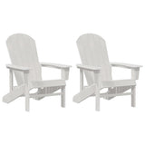 vidaXL Garden Chair 2 pcs White 82 x 74 x 92 cm Polyethylene