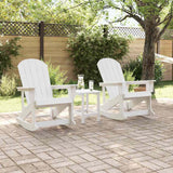 vidaXL Adirondack Schommelstoelen 2 pcs Wit HDPE