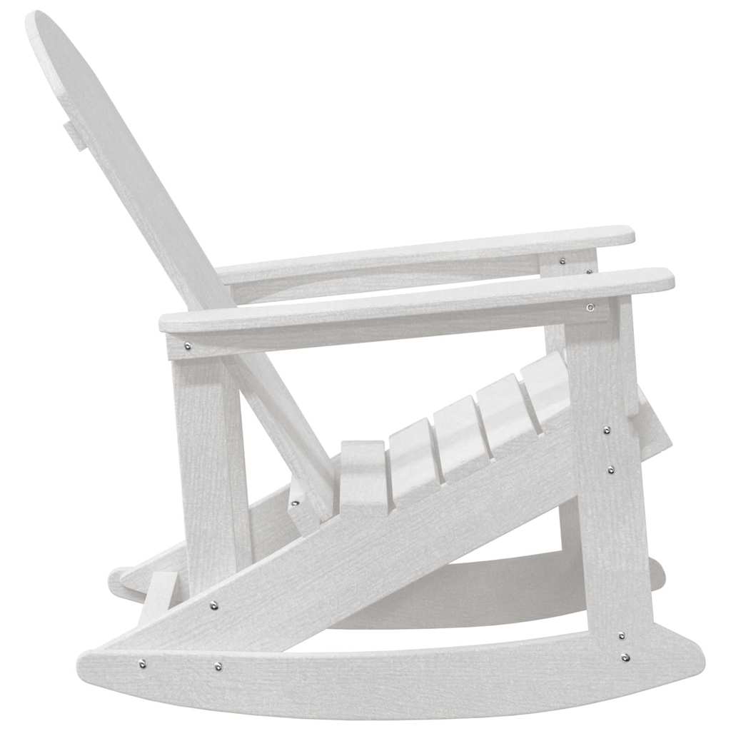 vidaXL Adirondack Schommelstoelen 2 pcs Wit HDPE