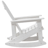 vidaXL Adirondack Schommelstoelen 2 pcs Wit HDPE