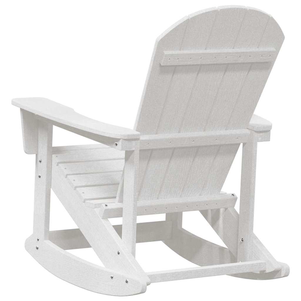 vidaXL Adirondack Schommelstoelen 2 pcs Wit HDPE