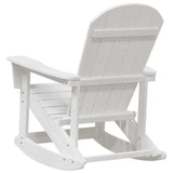 vidaXL Adirondack Schommelstoelen 2 pcs Wit HDPE
