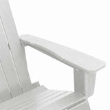 vidaXL Adirondack Schommelstoelen 2 pcs Wit HDPE