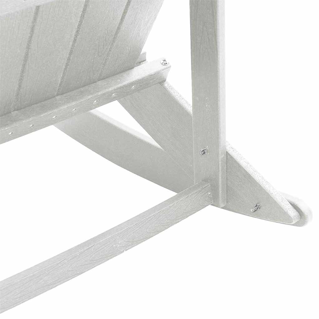 vidaXL Adirondack Schommelstoelen 2 pcs Wit HDPE