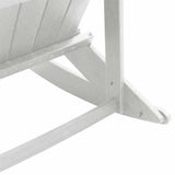 vidaXL Adirondack Schommelstoelen 2 pcs Wit HDPE