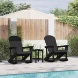 vidaXL Adirondack Schommelstoelen 2 pcs Wit HDPE