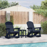 vidaXL Adirondack Schommelstoelen 2 pcs Wit HDPE