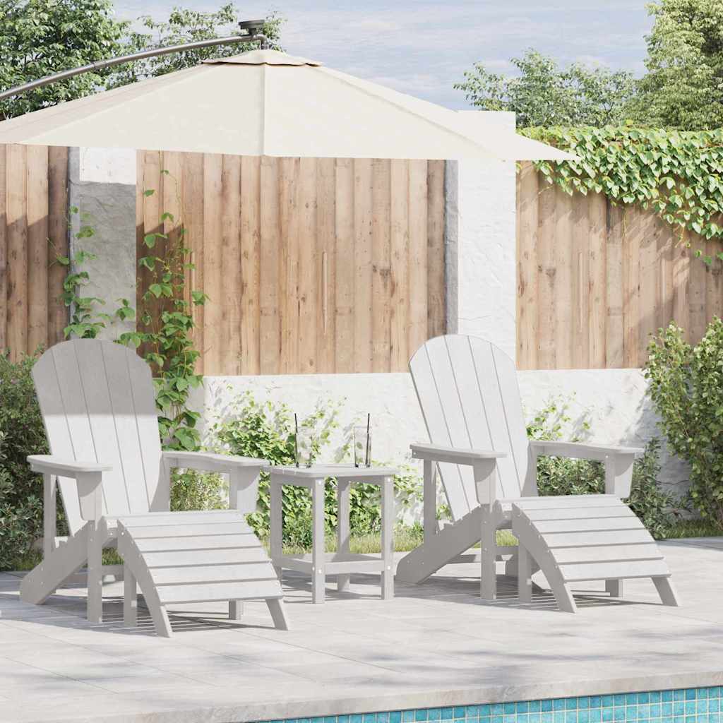 vidaXL Garden chair 2 pcs White 83 x 74 x 92 cm Polyethylene