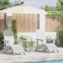 vidaXL Garden chair 2 pcs White 83 x 74 x 92 cm Polyethylene