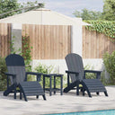 vidaXL Garden chair 2 pcs White 83 x 74 x 92 cm Polyethylene