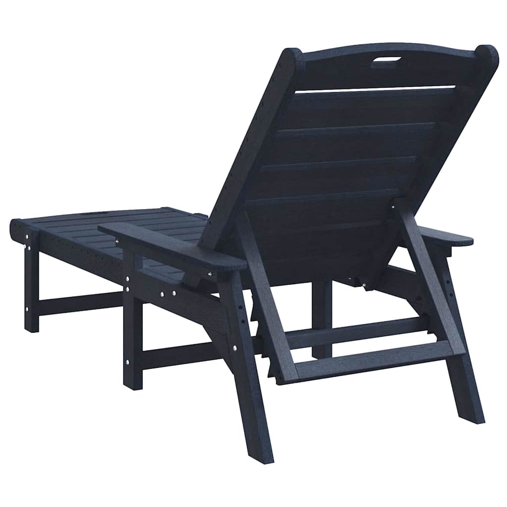 vidaXL Ligstoel 2 pcs Wit 195,5 x 53 x 98,5 cm Polyetheen