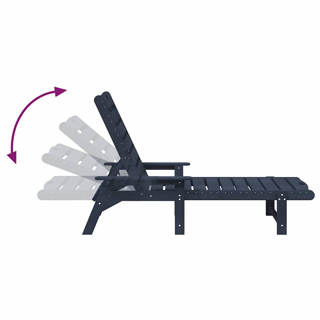 vidaXL Ligstoel 2 pcs Wit 195,5 x 53 x 98,5 cm Polyetheen
