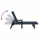 vidaXL Ligstoel 2 pcs Wit 195,5 x 53 x 98,5 cm Polyetheen