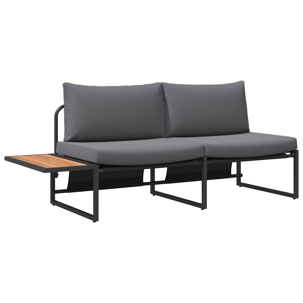 vidaXL Garden Dining Set 3 pcs Anthracite Steel