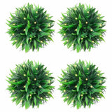vidaXL Artificial Boxwood Balls with LED Lights 4 pcs 15 cm Green
