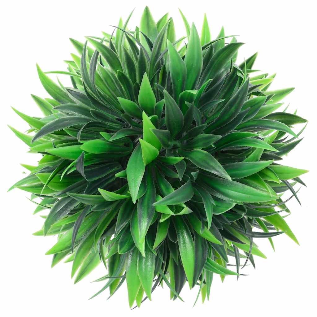 vidaXL Artificial Boxwood Balls with LED Lights 4 pcs 15 cm Green