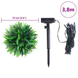 vidaXL Artificial Boxwood Balls with LED Lights 4 pcs 15 cm Green