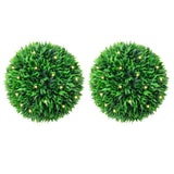 vidaXL Artificial Boxwood Balls with LED Lights 4 pcs 15 cm Green