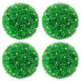 vidaXL Kunstbuxusballen met LED-verlichting 4 st 12 cm groen