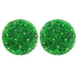 vidaXL Kunstbuxusballen met LED-verlichting 4 st 12 cm groen