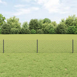 vidaXL Fence with Post Green