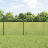 vidaXL Fence with Post Green