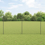 vidaXL Fence with Post Green