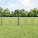 vidaXL Fence with Post Green