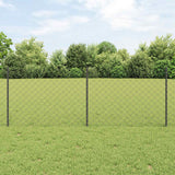 vidaXL Fence with Post Green