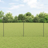 vidaXL Fence with Post Green