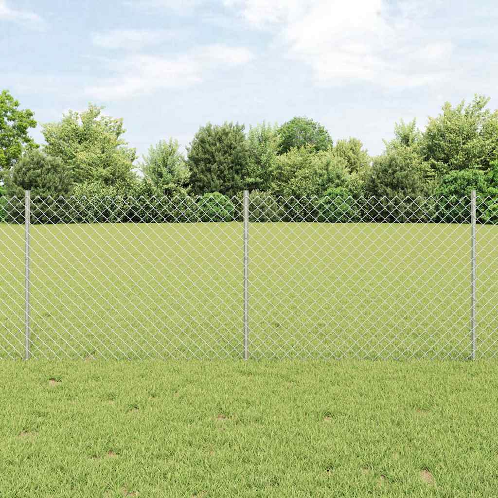vidaXL Fence with Post Green