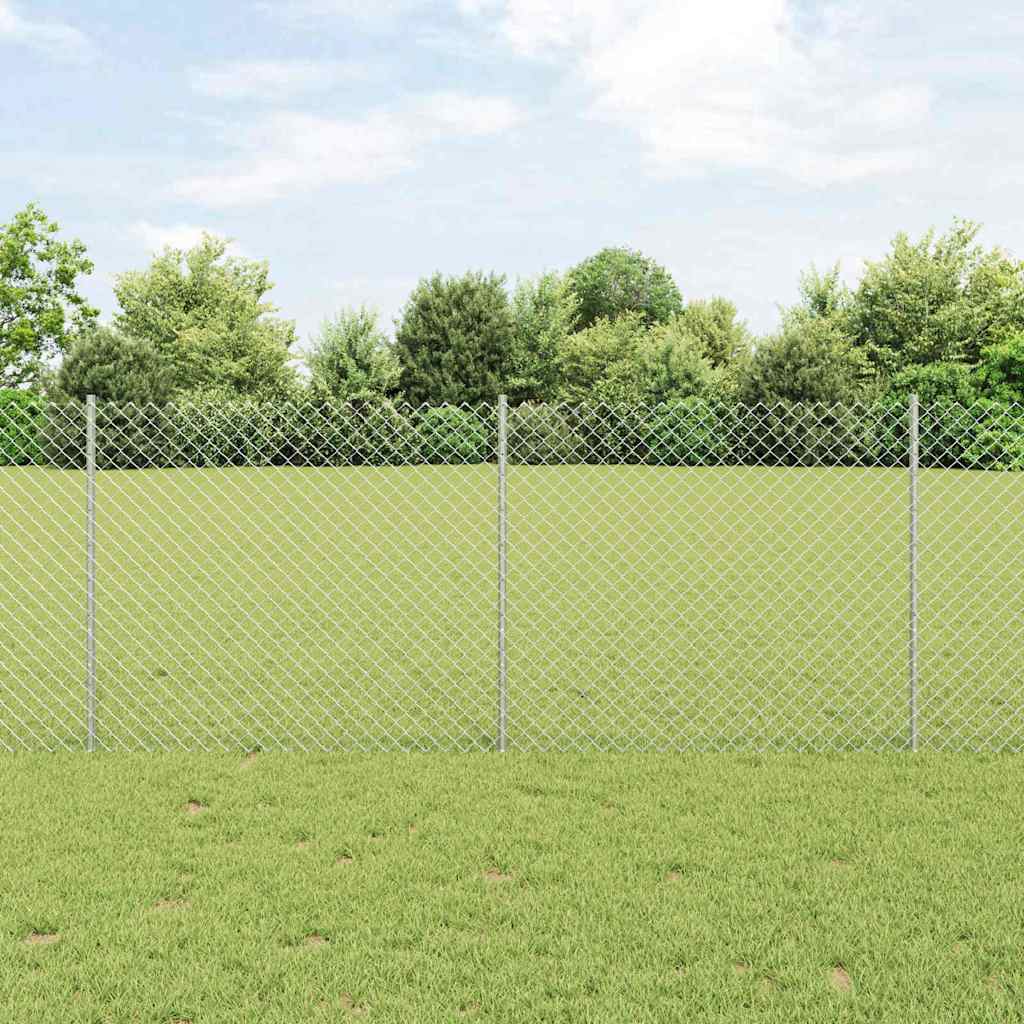 vidaXL Fence with Post Green