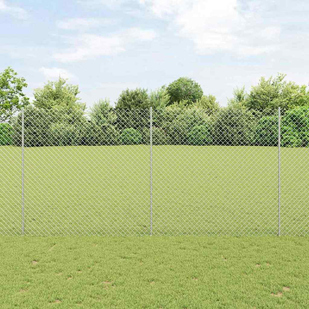 vidaXL Fence with Post Green
