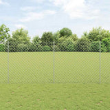 vidaXL Fence with Post Green