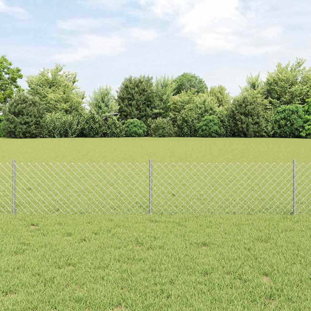 vidaXL Fence with Post Green