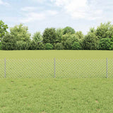 vidaXL Fence with Post Green
