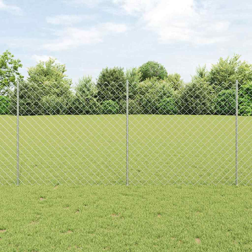 vidaXL Fence with Post Green