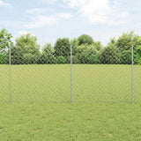 vidaXL Fence with Post Green