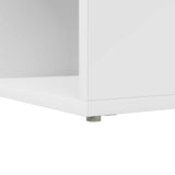 vidaXL Hoekbureau met plank Wit 101,5 x 149,5 x 149,5 cm Bewerkt hout