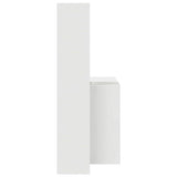 vidaXL Bureau met plank Wit 138,5 x 55 x 143 cm Bewerkt hout