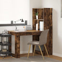 vidaXL Bureau met plank met opslag Wit 122 x 67 x 145 cm Bewerkt hout