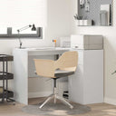 vidaXL Hoekbureau met lade Wit 102 x 88 x 75 cm