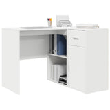 vidaXL Hoekbureau met lade Wit 102 x 88 x 75 cm