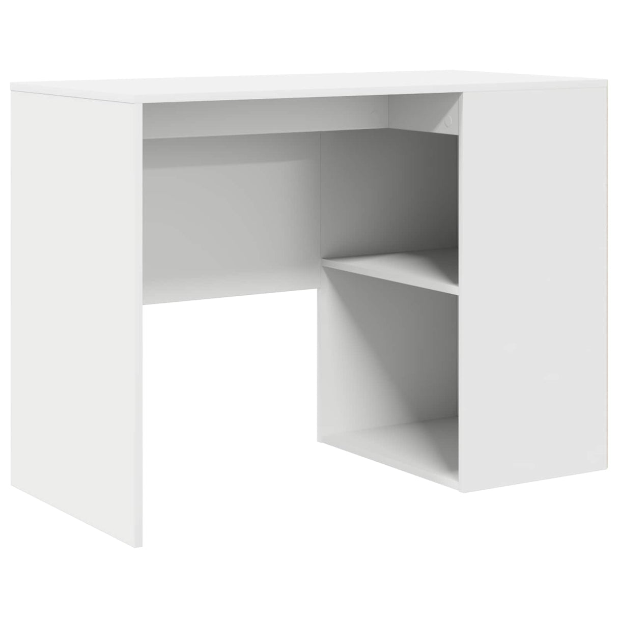 vidaXL Hoekbureau met lade Wit 102 x 88 x 75 cm