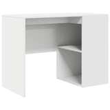 vidaXL Hoekbureau met lade Wit 102 x 88 x 75 cm