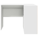vidaXL Hoekbureau met lade Wit 102 x 88 x 75 cm