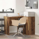 vidaXL Hoekbureau met lade Wit 102 x 88 x 75 cm